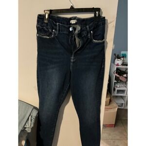Good American Good Legs High Rise Skinny Jeans Dark Indigo Wash Womens Size 15